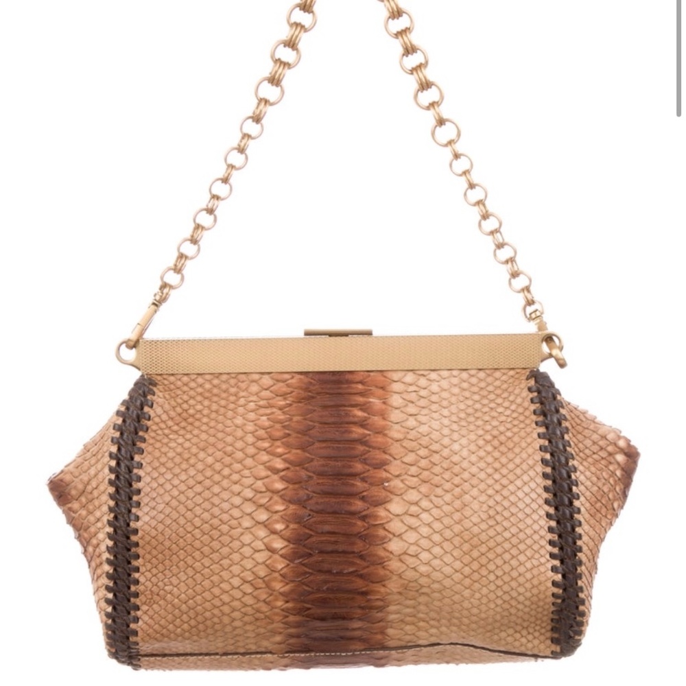 PRADA PYTHON FRAME BAG